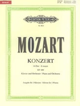 Concerto, No. 23 in A Major, K. 488 piano sheet music cover